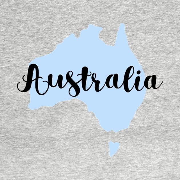 Australia map by dreamtravel